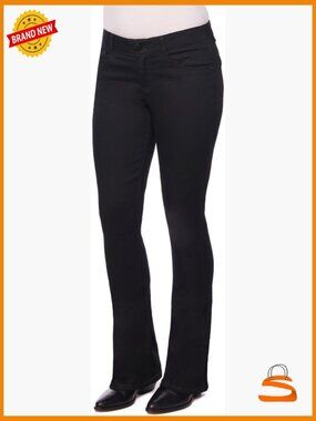 Boot Cut Jeans Mid Rise No Gap Waist Super Stretch Slimming Panels Booty Lift